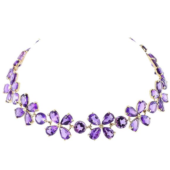 Galaxy Gold Products Jewelry - 14K. SOLID GOLD BRACELETS WITH NATURAL AMETHYSTS